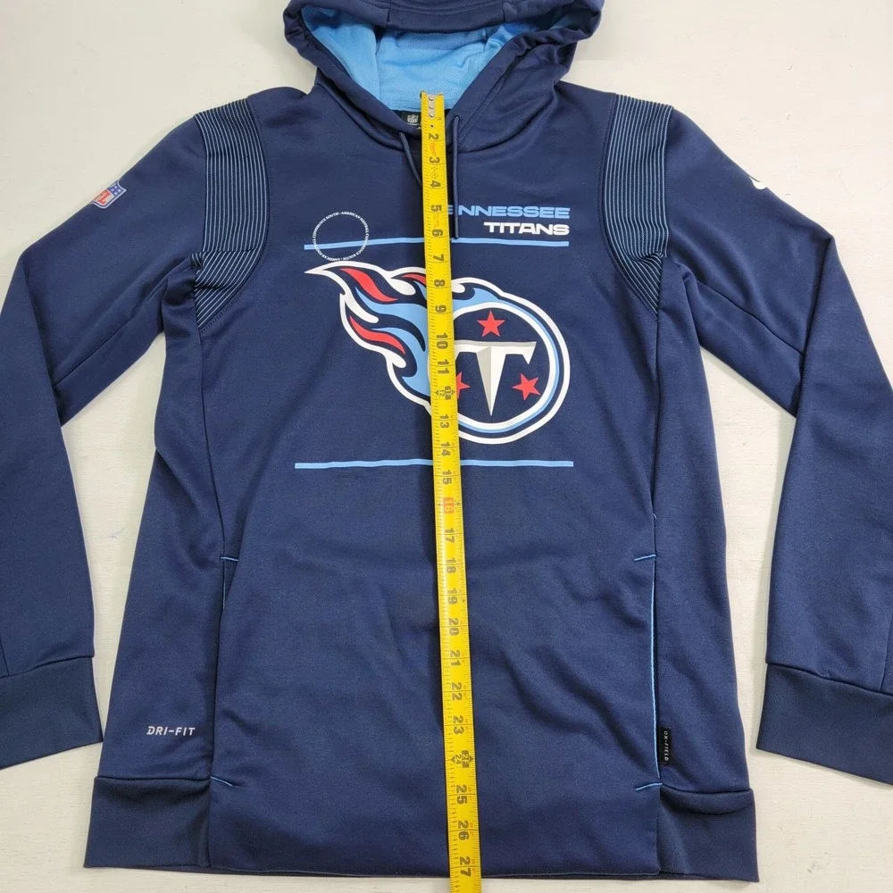 Nike NFL Tennessee Titans On Field Dri-Fit Pullover Hoodie Navy‎ Mens Sz M EUC